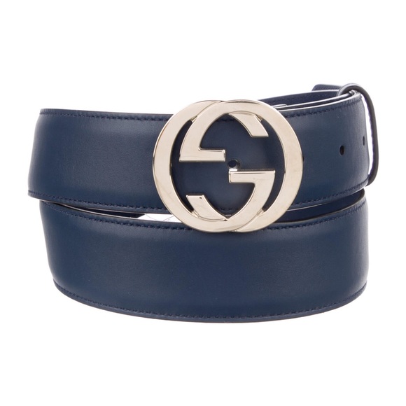 Gucci Accessories Gucci Navy Blue Belt Poshmark